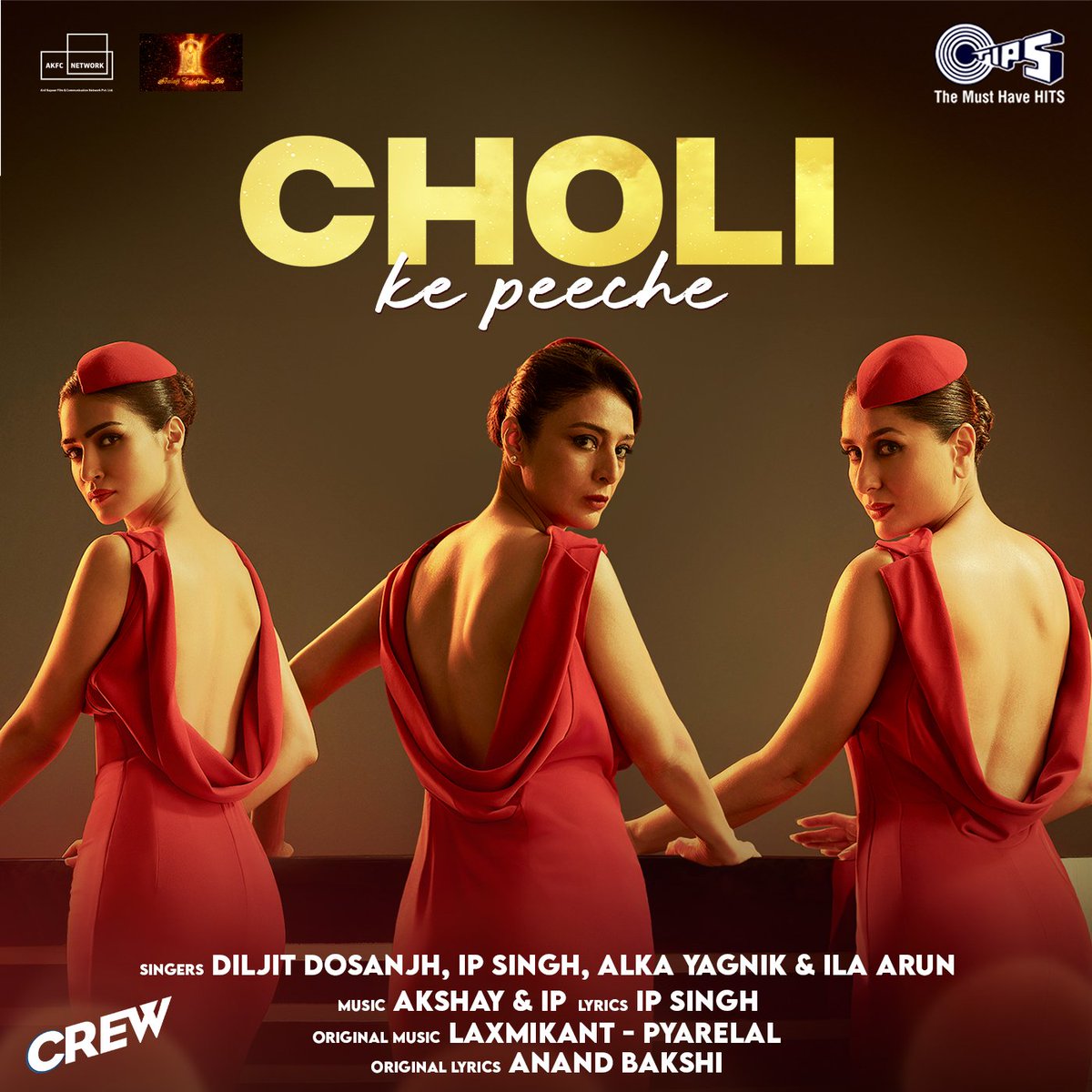 90s ka magic, Crew ki masti! 💸 Flying to you with a hot new track ft. @diljitdosanjh! #CholiKePeeche song out now: lnk.to/Choli_Crew_SP_… #CrewInCinemasOnMarch29 @IlaArun2 @thealkayagnik @akshayraheja @IPSinghSings @IPSinghSings Song directed by: @TheFarahKhan #Tabu