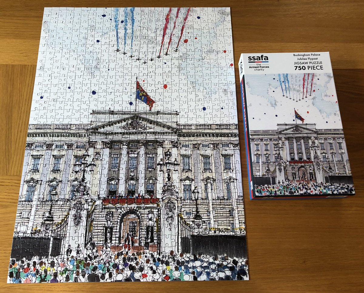 Just completed this excellent @SSAFA jigsaw by @ArchiDame. It is currently on offer in the SSAFA store ssafastore.org.uk