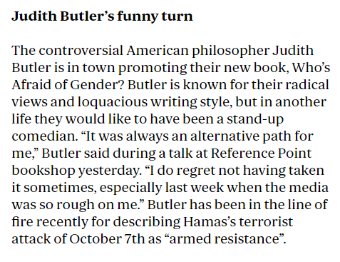 Gender theorist Judith Butler: I could have been a stand-up comedian standard.co.uk/news/londoners…