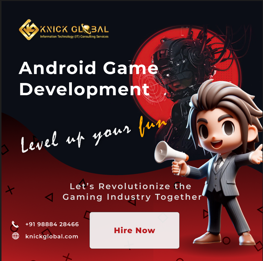 KnickGlobal's tweet image. Embark on the exciting world of Android game development with #KnickGlobal
Join us in crafting the next hit mobile game that will captivate audiences worldwide.
#AndroidGameDev #GamingOnAndroid #MobileGameMastery #CodeAndPlay #AndroidGamingRevolution
#GameDevCommunity