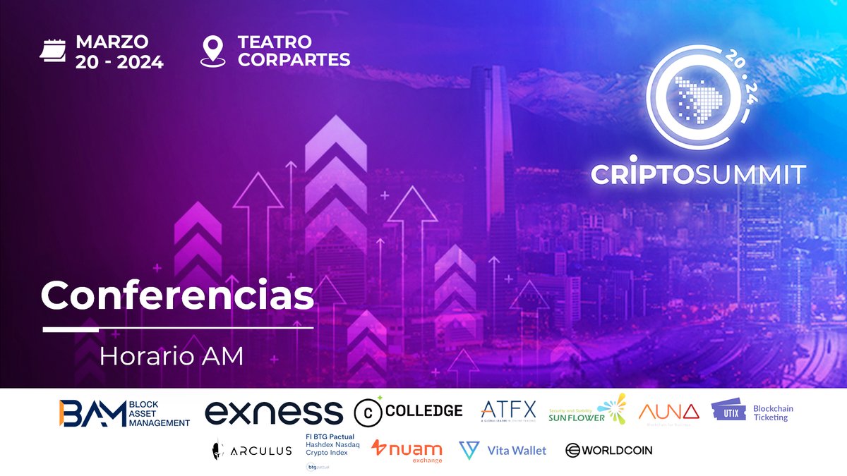 CriptoSummit's tweet photo. ¡Arranca el #Criptosummit2024! 🔥
🚀 Conéctate a la transmisión en vivo en https://t.co/d3eNQiGMqn y descubre las últimas tendencias y novedades del mundo de las finanzas.
💰 ¡No te lo puedes perder!
#Cripto #Bitcoin #Ethereum #Blockchain #Innovación #Tecnología #Finanzas https://t.co/OwTXEKke5M