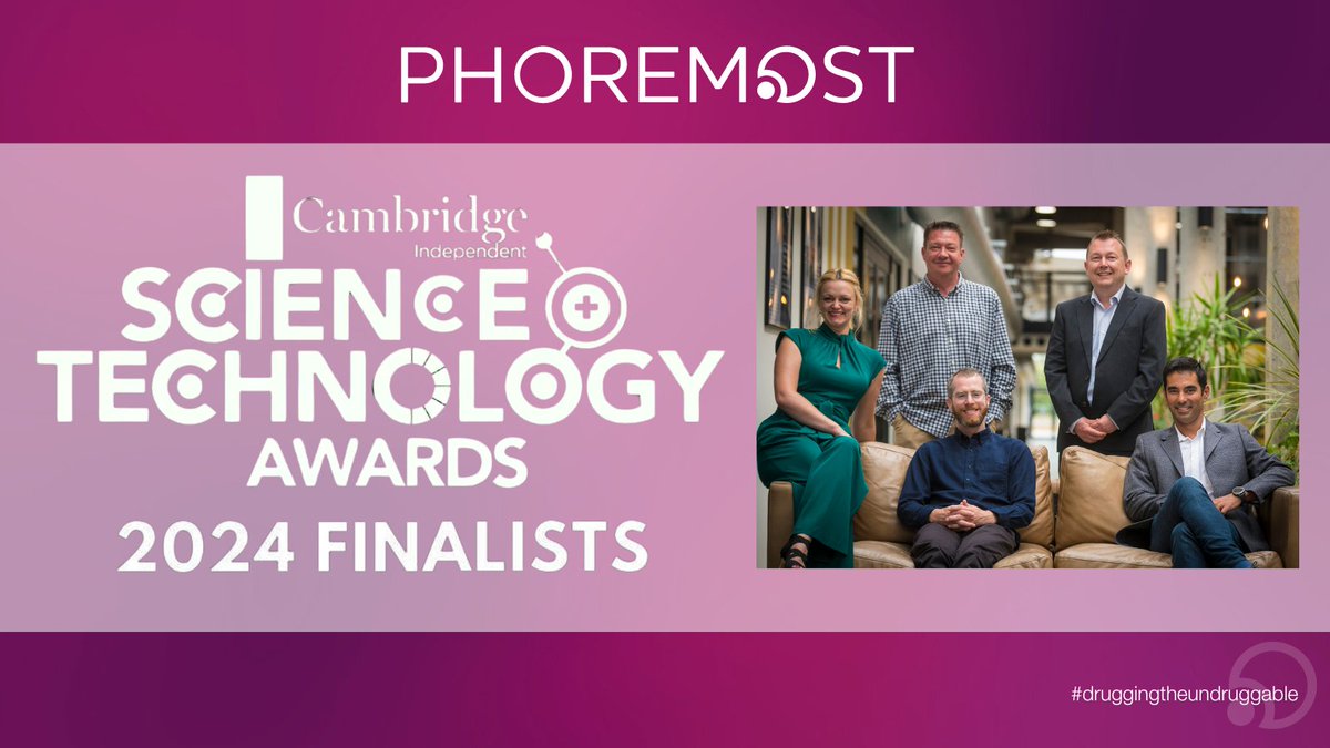 We have been shortlisted for the @CambridgeIndy Science & Technology #LifeScience Company of the Year Award! 🎉 The award celebrates a pioneer in the life sciences in one of the world's most exciting #biotech hubs. Congratulations to all finalists: rb.gy/n28eb8