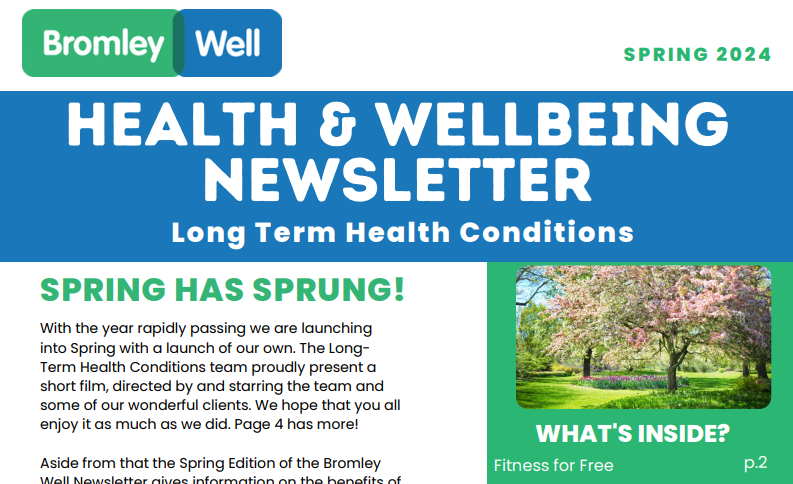 BromleyWell's tweet photo. Spring News is here!๐ป
Read the latest from #Bromley Well's Long Term Health Conditions service ๐๐๏ธ
Packed full of inspiration for staying well & #gettingoutside https://t.co/2TJXeZVP8R