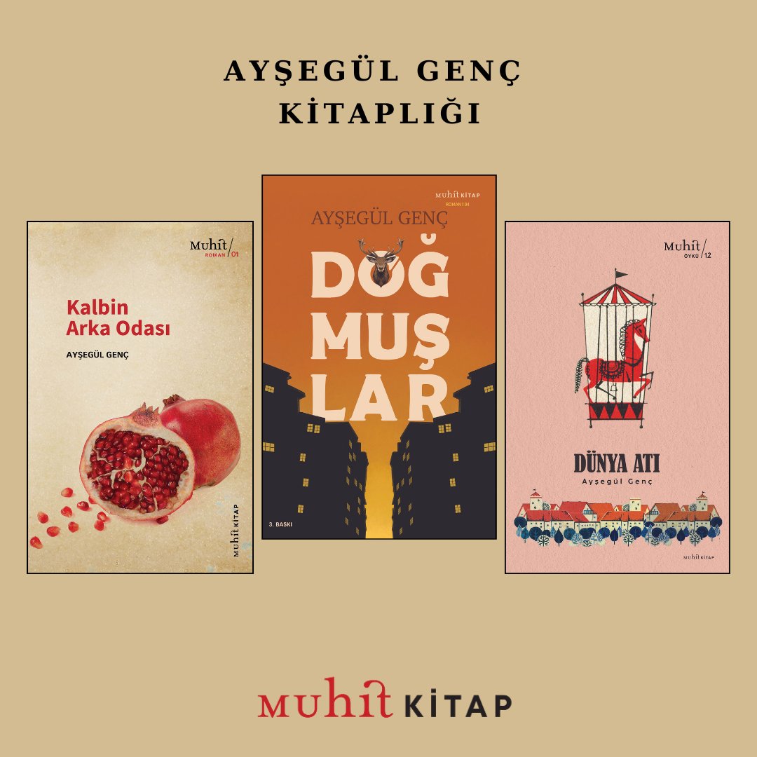 Roman ve öyküleriyle haklı bir karşılık bulan Ayşegül Genç, yeni eserleriyle Muhit Kitap'ta.