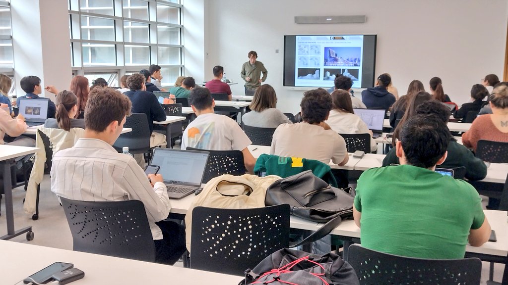 Conocer de primera mano la experiencia de abrirse camino fuera, y cómo se trabaja en los grandes estudios, de Chipperfield a Foster... Eso nos ha regalado <a href="/NagoreSetien/">Israel Nagore</a> hoy con su valiosa charla en <a href="/ArquitecturaUE/">Arquitectura UE</a> 
¡Muchas gracias!