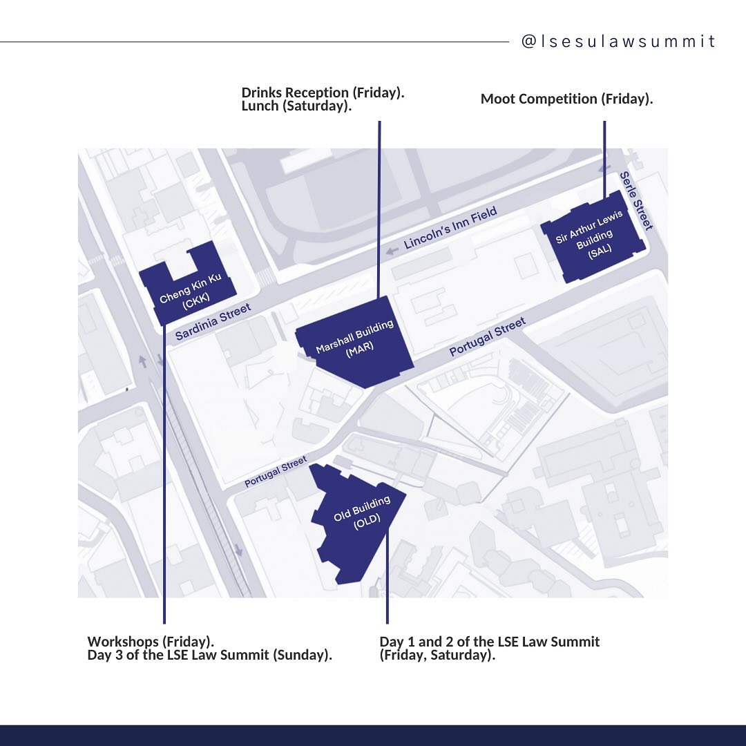Attention all attendees! The venue map for the highly anticipated LSE Law Summit is now available.

Our Formal Dinner on Saturday will take place at Plasterers’ Hall, One London Wall, 1 London Wall, Barbican, London EC2Y 5JU.