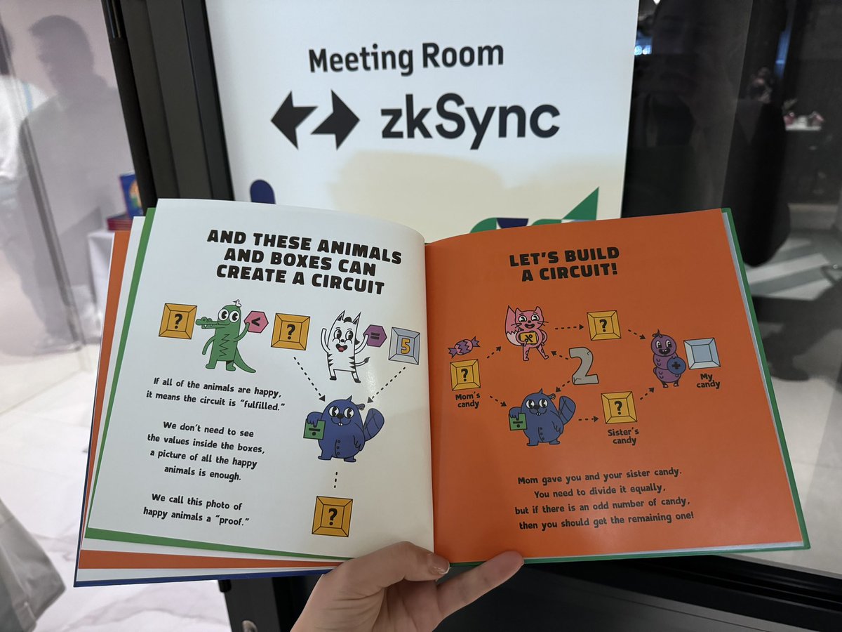 #ZKP explained like I’m 5 by @zksync team at #DAS2024. I wish I had such books!