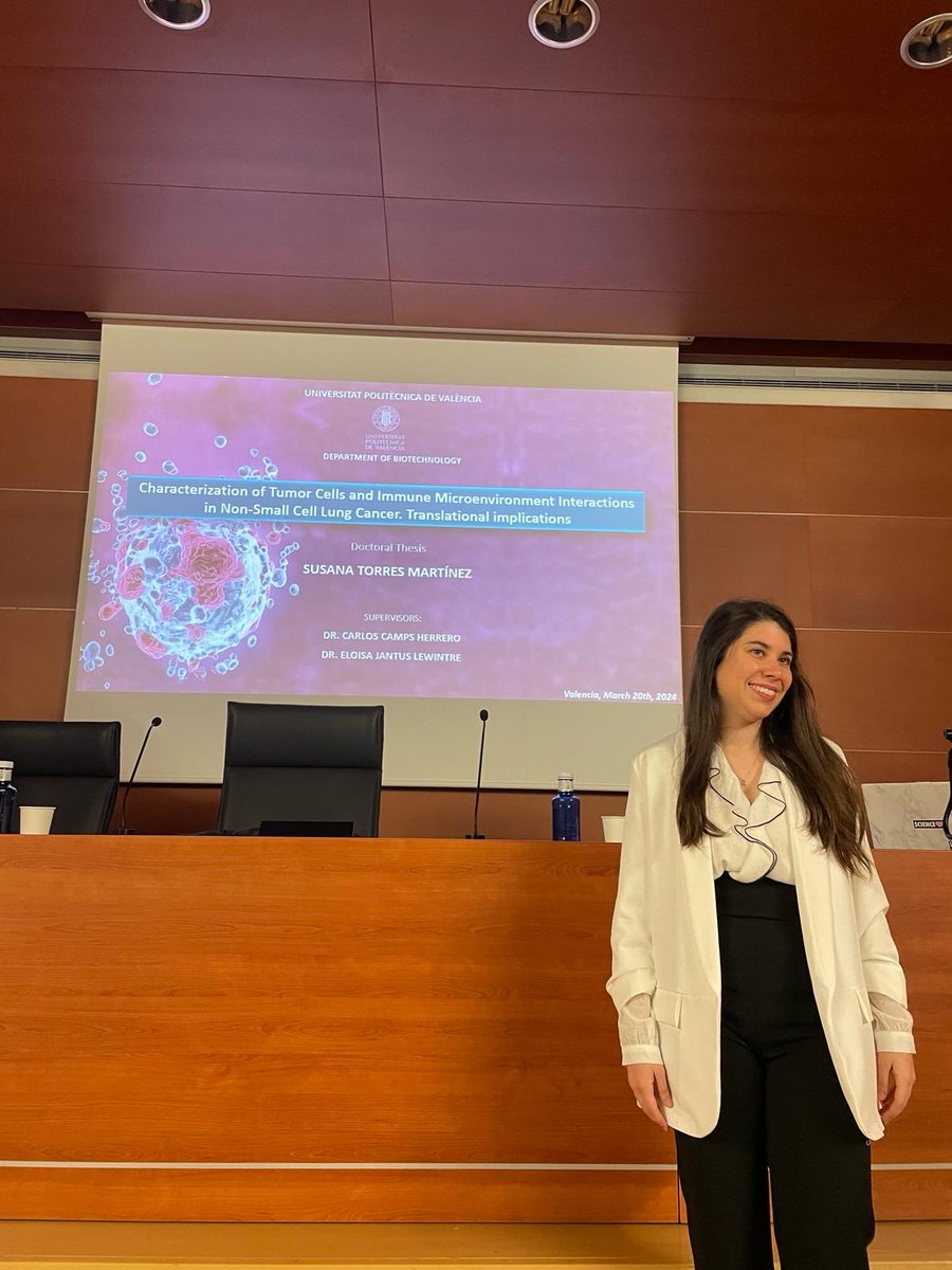ELO (@eljanle) on Twitter photo Enhorabuena Doctora !!!!! Excelente defensa de su tesis.
Todo <a href="/ExcelenciaOnco1/">Excelencia Oncología Molecular</a> estamos orgullosos de tu trabajo <a href="/UPV/">Universitat Politècnica de València</a> <a href="/fihguv/">FIHGUV</a> @CIBERONC Enhorabuena Doctora !!!!! Excelente defensa de su tesis.
Todo <a href="/ExcelenciaOnco1/">Excelencia Oncología Molecular</a> estamos orgullosos de tu trabajo <a href="/UPV/">Universitat Politècnica de València</a> <a href="/fihguv/">FIHGUV</a> @CIBERONC