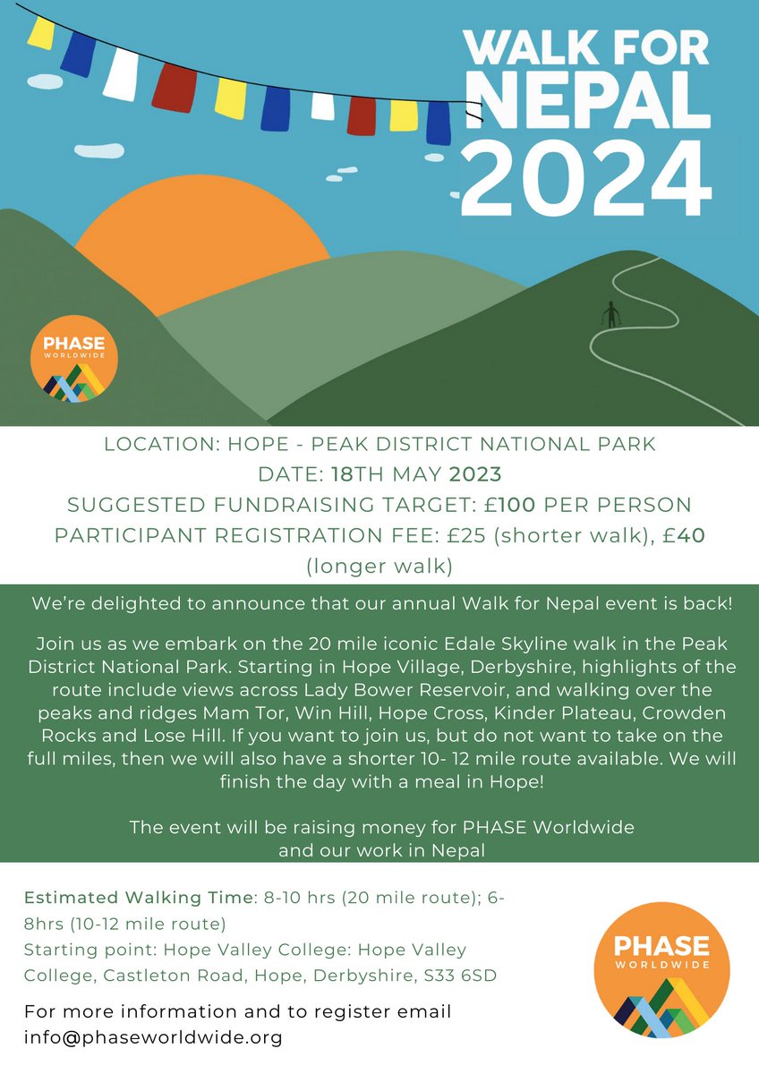 Walk for Nepal 2024 - join us!