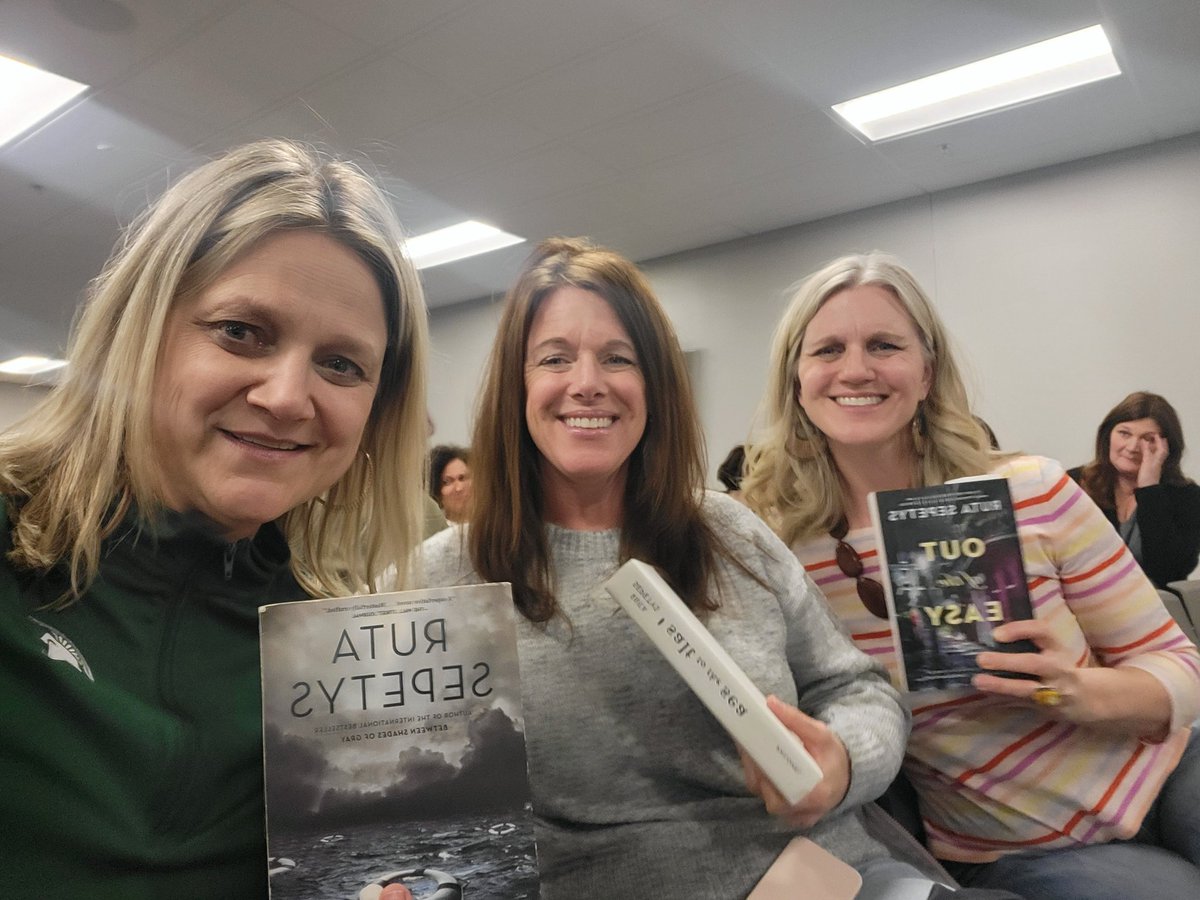 "Read books that heal the heart and heal communities," says Ruta Sepetys. Having had my grandparents immigrate from Lithuania, I find so much heart in Ruta's books. If you get the opportunity to hear her speak, DO IT! ❤️ 🇱🇹   #powerinyourstory <a href="/NRMSrampride/">NRMSrampride</a> <a href="/RutaSepetys/">Ruta Sepetys Updates</a>