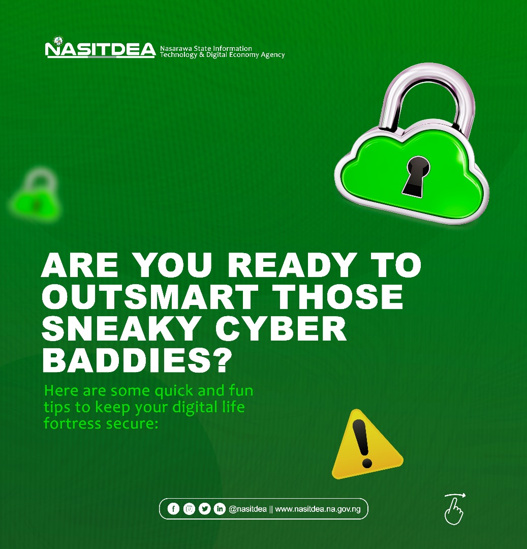 nasitdea's tweet photo. Let's level up your security game#

#Nasarawastate #NASITDEA #CyberSafe #Staysecure https://t.co/d1pJfYD8nt