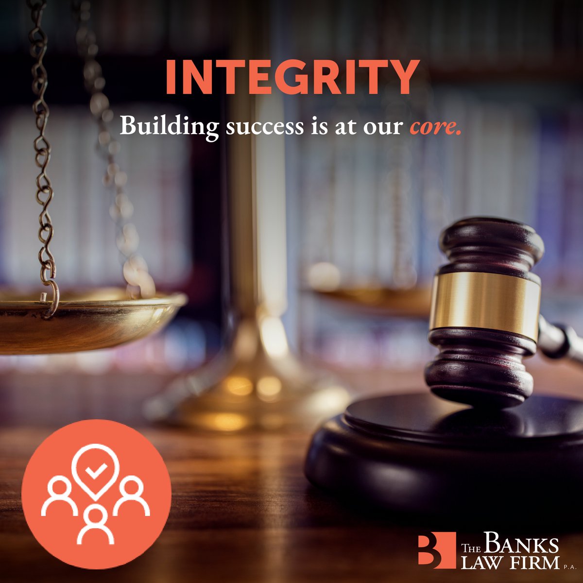 The Banks Law Firm team lives our core value of INTEGRITY through honesty, holding strong moral principles and work ethics, and sincerity.

Learn more ➡️ bankslawfirm.com.

#TheBanksLawFirm #corevalue #integrity