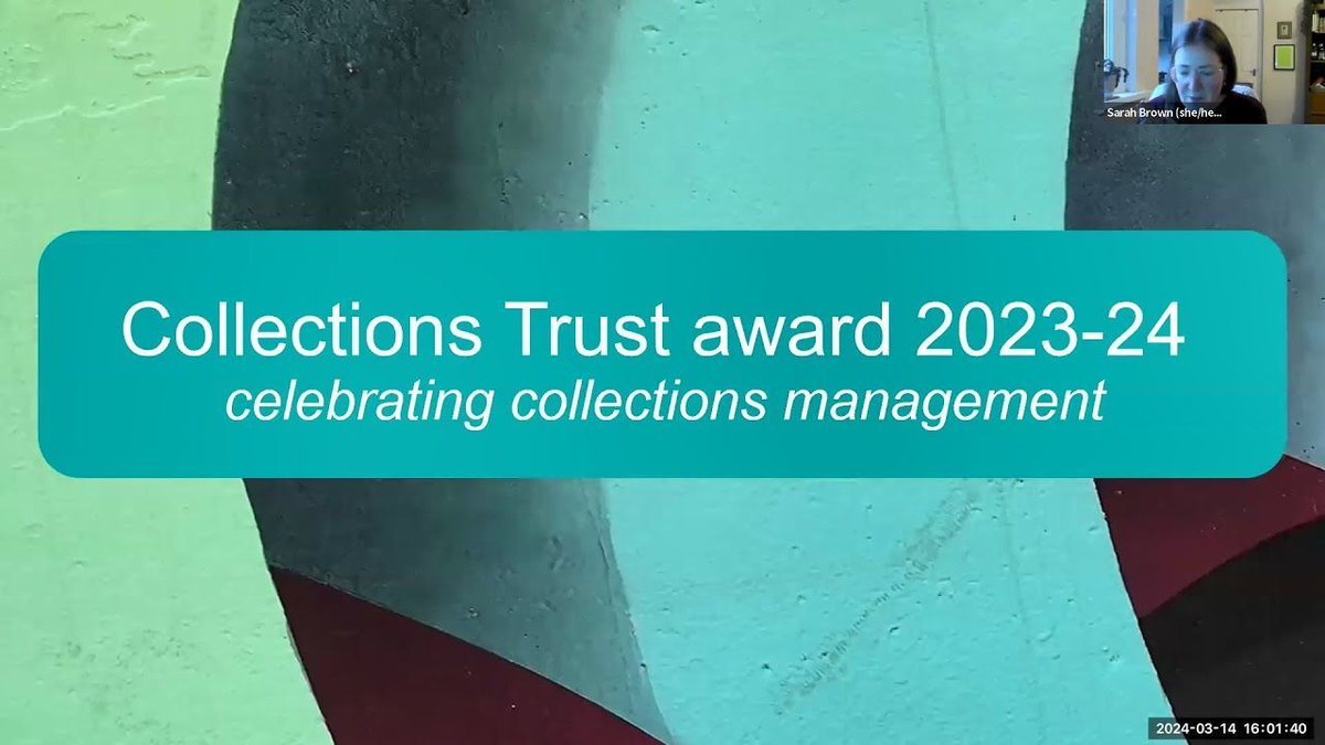 📢 Collections Trust Award presentation - now available on our YouTube channel. 🎉

Discover our 2023-24 #CTAward winner and highly commended museums here: buff.ly/3Pxpy7d
