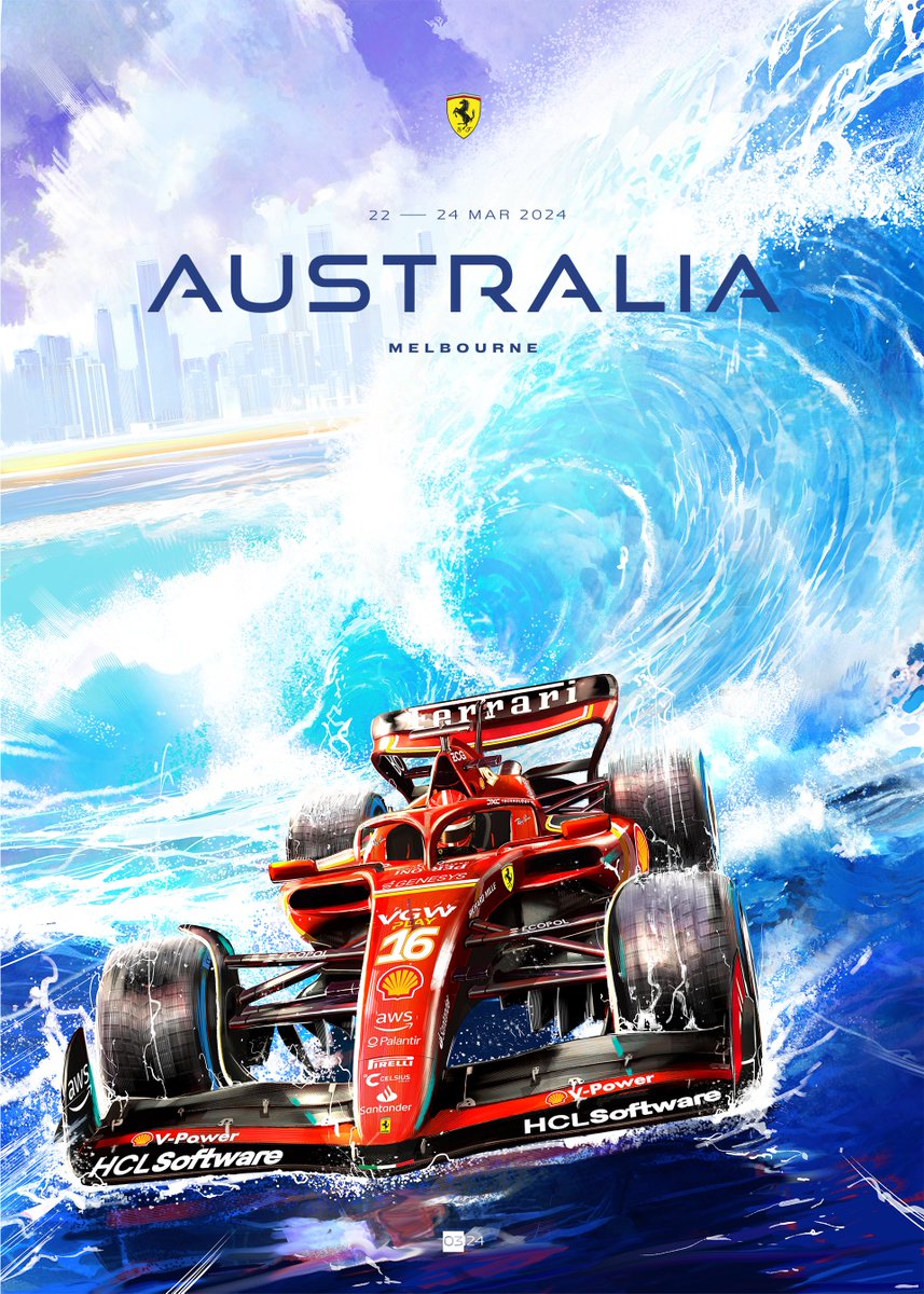Catching a wave to round 3️⃣ 🤙 Make sure to download the #SFApp and follow all our channels to get the latest news from the #AusGP 🇦🇺 Cover art by Federico Carlo Ferniani ➡️ bit.ly/AustralianGP20…