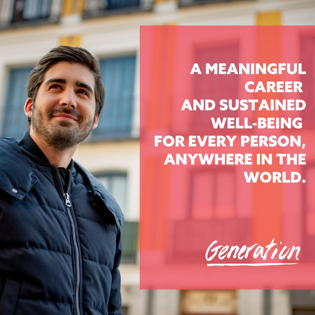 💪We are working to make this vision a reality through our global #employment programs. Are you ready to start your journey into a life-changing career? #GenerationWorks #BreakingBarriers