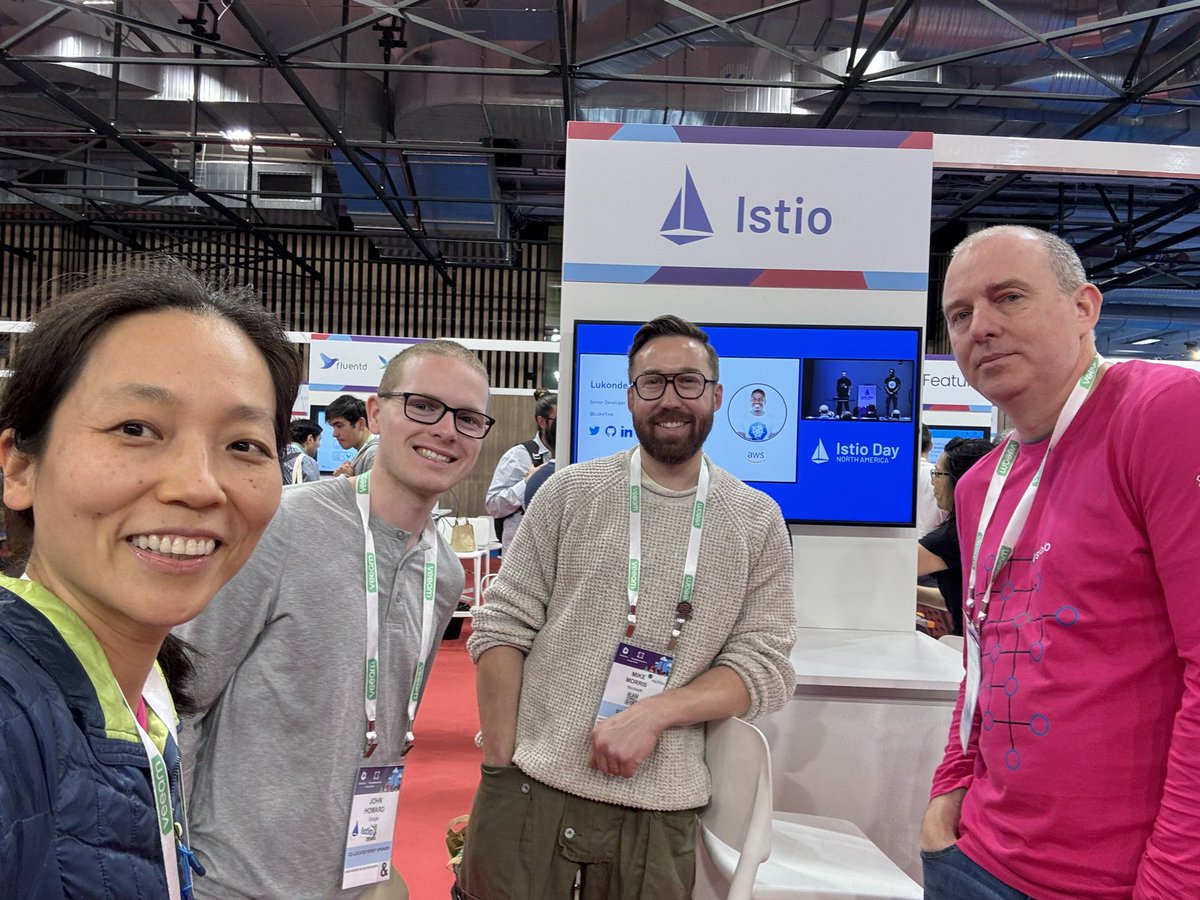 Stop by Istio project booth to chat with our maintainers #KubeConEU