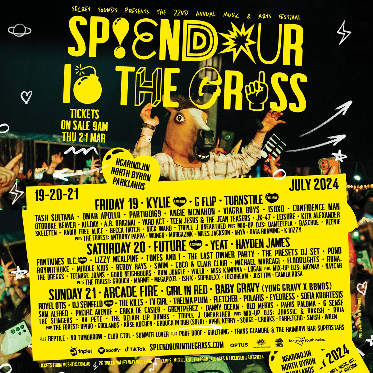 So excited to play @SITG this July! See you soon Australia ❤️‍🔥 splendourinthegrass.com
