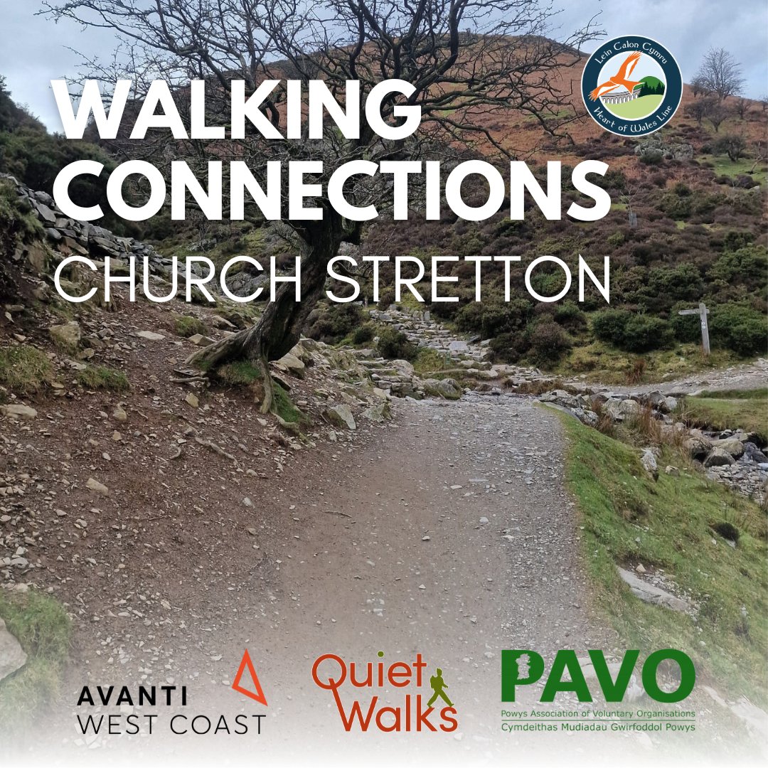 📣 A few remaining spaces available for our #WalkingConnections in #ChurchStretton next Thursday 28th March. Sign Up Now 📲 bit.ly/3TyGOvv Funded by @avantiwestcoast walks led by @QuietWalks. #Shropshire #GuidedWalks #WalkingConfidence @pavotweets @transport_wales