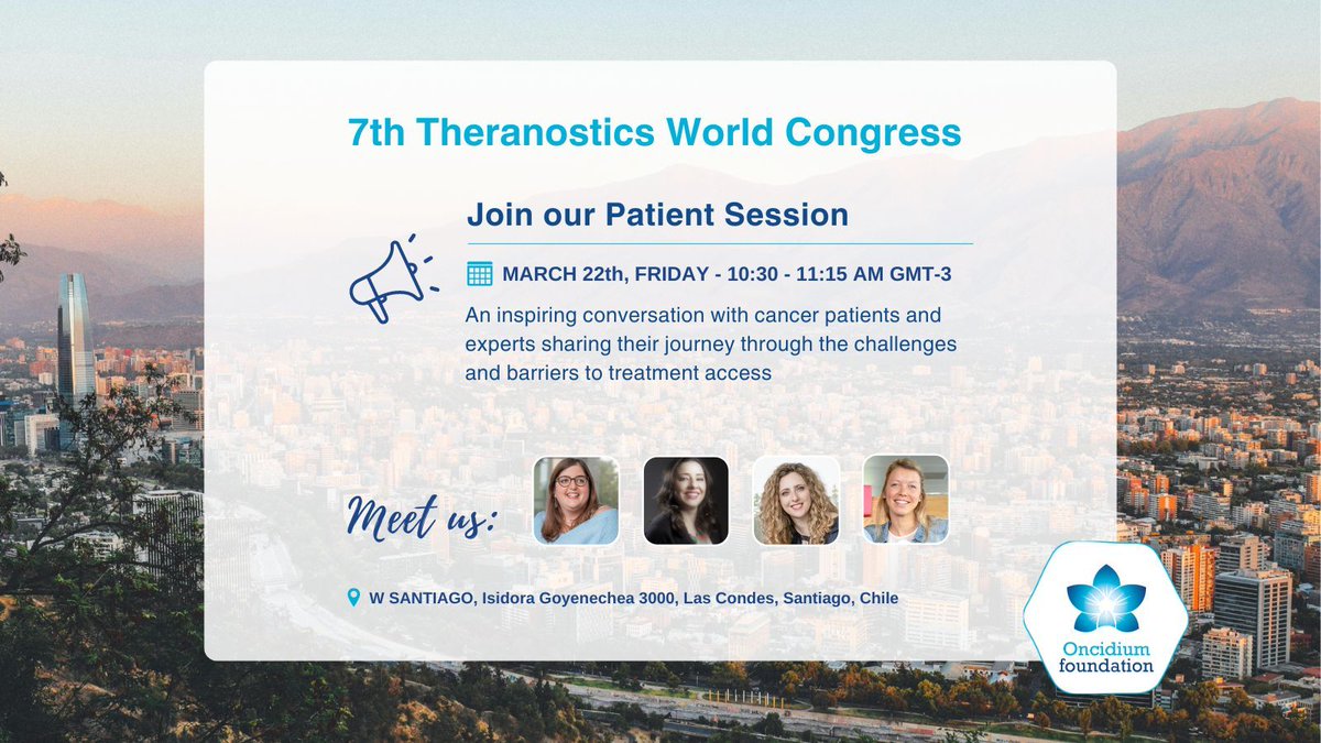 📅 Save the date: This Friday at 10:30 AM, join us at #TWC2024 for an insightful panel discussion in collaboration with the ICPO. We're thrilled to host a conversation featuring cancer patients and experts sharing their journeys with #radioligandtherapy. Come and join us!