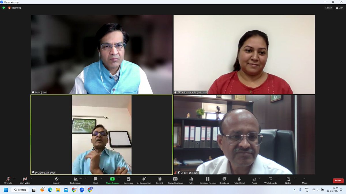 tbfreeorg's tweet photo. CETI Organised a virtual sensitisation workshop "TB Per Charcha" for Community Health Officers of Health and Wellenss Centers of #Dhar on #Tuberculosis elimination . A total of 152 #CHOs connected in the workshop. 

#EndTB 

https://t.co/vCWUmOWsFF https://t.co/QvkuxBZ2n1