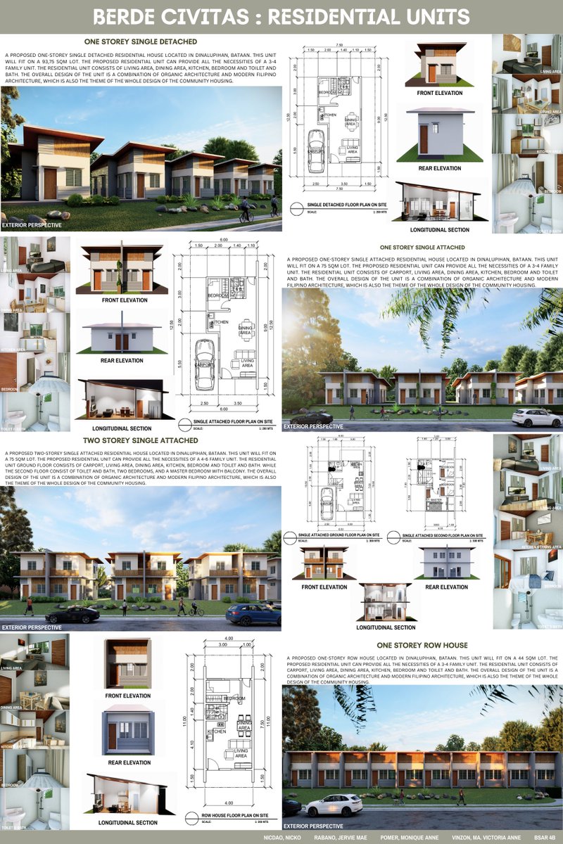 ThoughtsArki's tweet photo. BERDE CIVITAS - A Proposed Sustainable Community Housing

TOP 1 - BEST GROUP MIDTERM PLATE
Architectural Design 7 - Community Planning and Urban Design

Autocad | Sketch Up | Lumion  | Canva https://t.co/wXyIGgo8jL