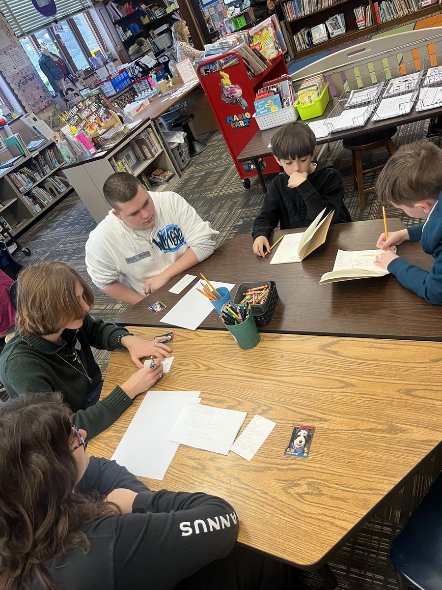 Ms. Migliore’s Advanced Design class is collaborating with some amazing storytellers from @QTownElementary to design movie posters for the stories the students create! We can’t wait to see the finished products! @OfficialQCHS