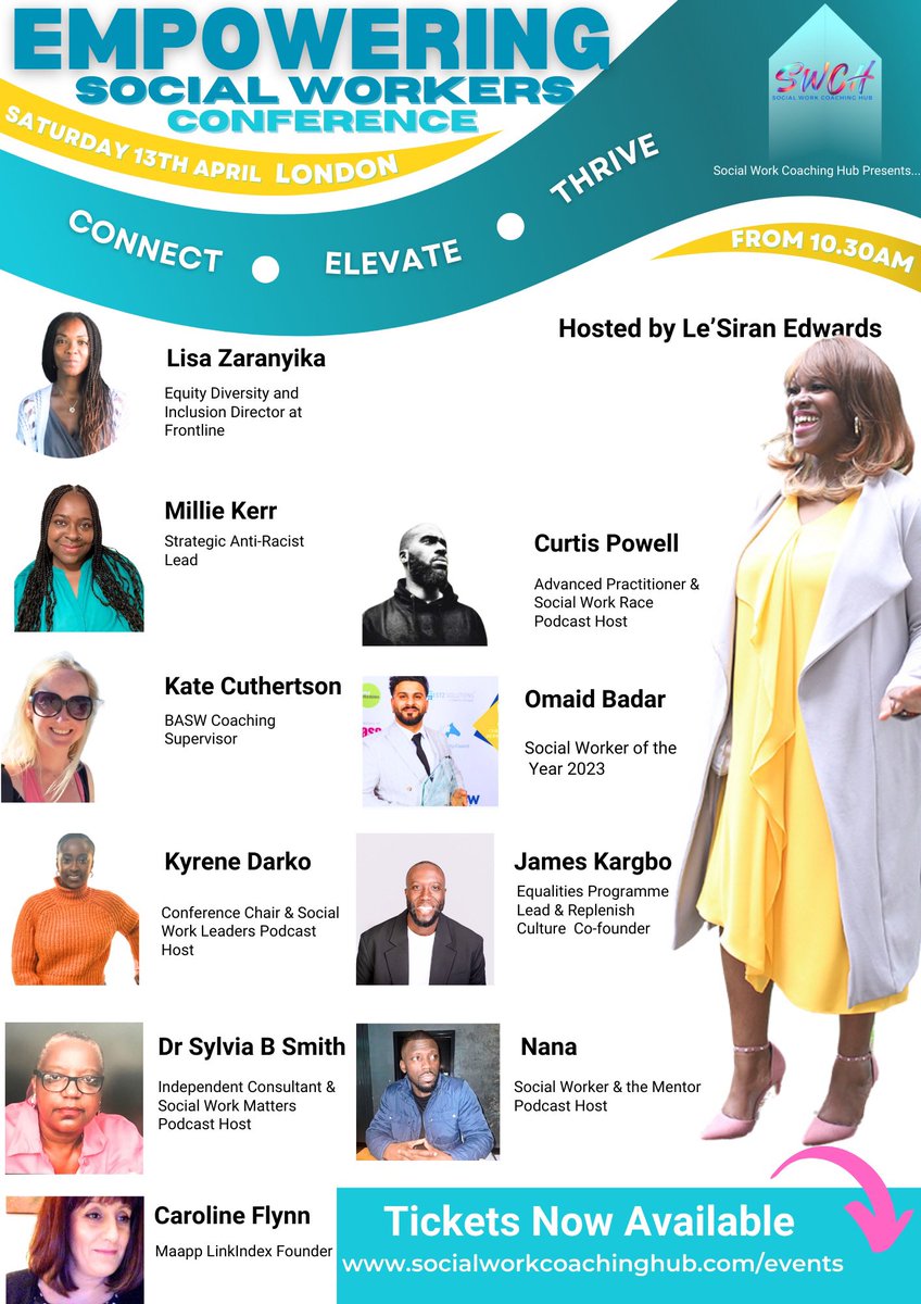 lesiranedwards's tweet photo. Empowering Social Workers Event, London. Can’t believe early bird tickets have sold out. Learn more about the event here…

https://t.co/LUAgRcyvt0 https://t.co/JcPCwGHZyO