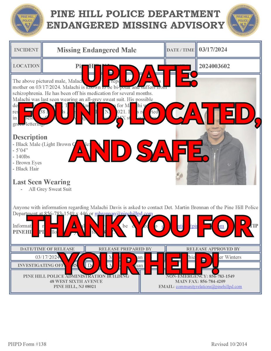 Update: 

Malachi has been located! Thank you all for sharing and helping to get the word out!!!