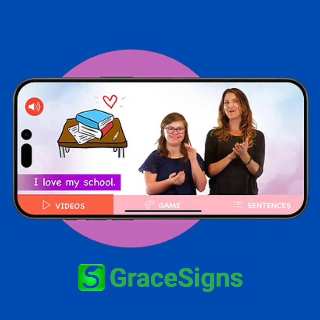 GraceSignsApps's tweet photo. GraceSigns apps use an innovative mix of words & visuals, stories & music, videos & games.
Kids love them, as do teachers, parents, and speech therapists. We're intent on keeping them free.
#gracesigns #freeapp #learnasl #ASL #nonprofit #virtuallearning #virtualteacher https://t.co/E53nJj2DnC