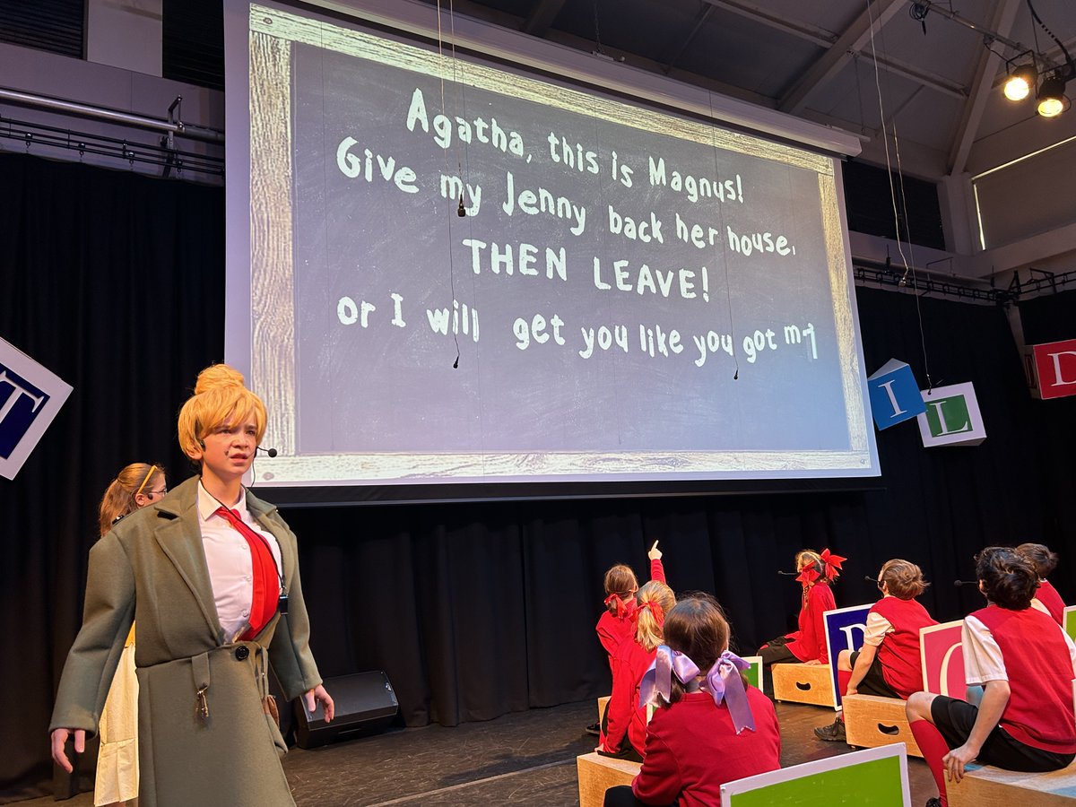 BWPSchoolHead's tweet photo. OUTSTANDING! Simply the best word to describe @bwpschool Years 5 to 8 Musical of 'Matilda'... It is a brave school that puts on this show... the story is so well known and the music and script are notoriously challenging and the Beechwood Park children performed it brilliantly! https://t.co/u2oEOjyRko
