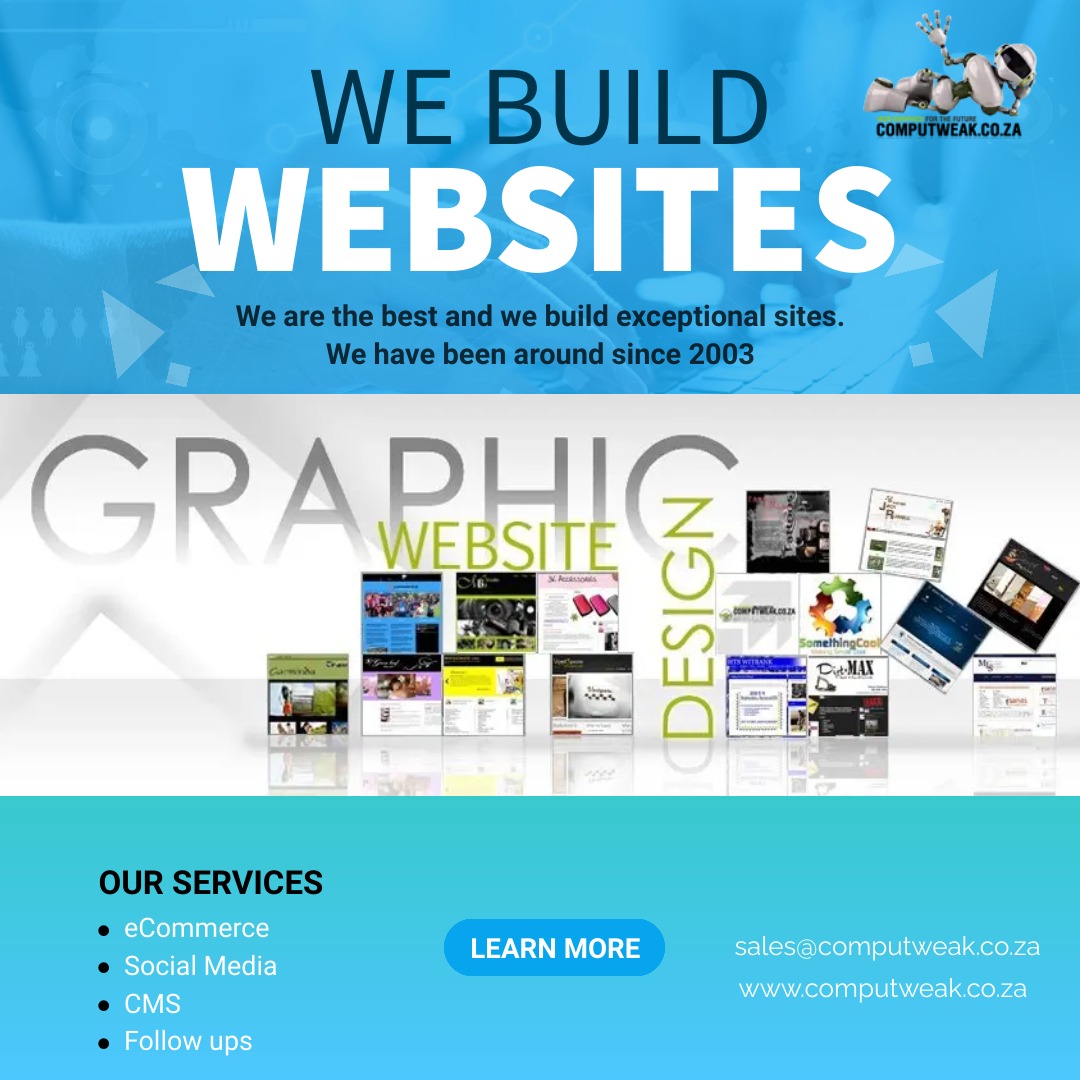 CompuTweak's tweet image. Do you need a Professional website design?

Contact Us Today: computweak.co.za/contact-us/
Number:0672360556