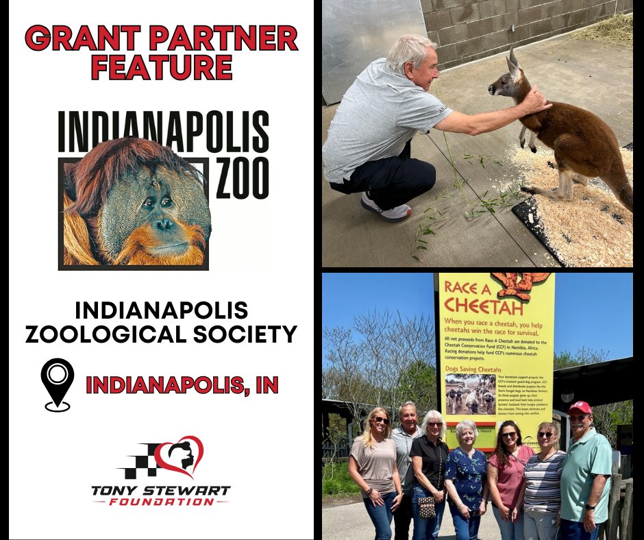 2024 Grant Partner Feature: Indianapolis Zoological Society @indianapoliszoo The Indianapolis Zoological Society protects nature and inspires people to care for our world. The Tony Stewart Foundation is glad to support their goals!