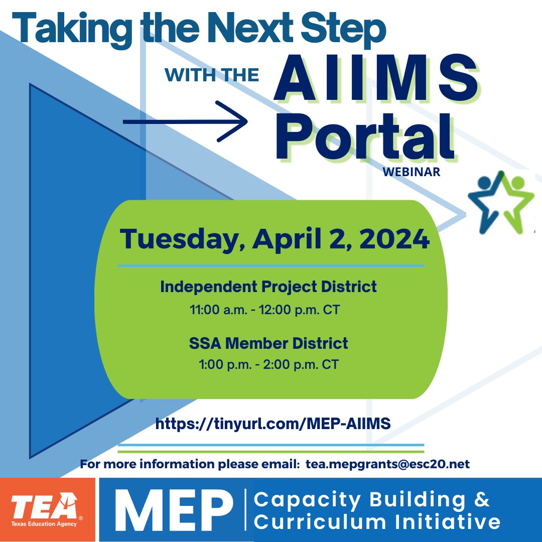 TXELinfo's tweet image. If some of your EB students are also identified as migratory students, join us on April 2nd to explore resources to support migratory students and their teachers and families. #MigratoryStudents #AIIMSPortal #MigrantEducationProgram tinyurl.com/MEP-AIIMS