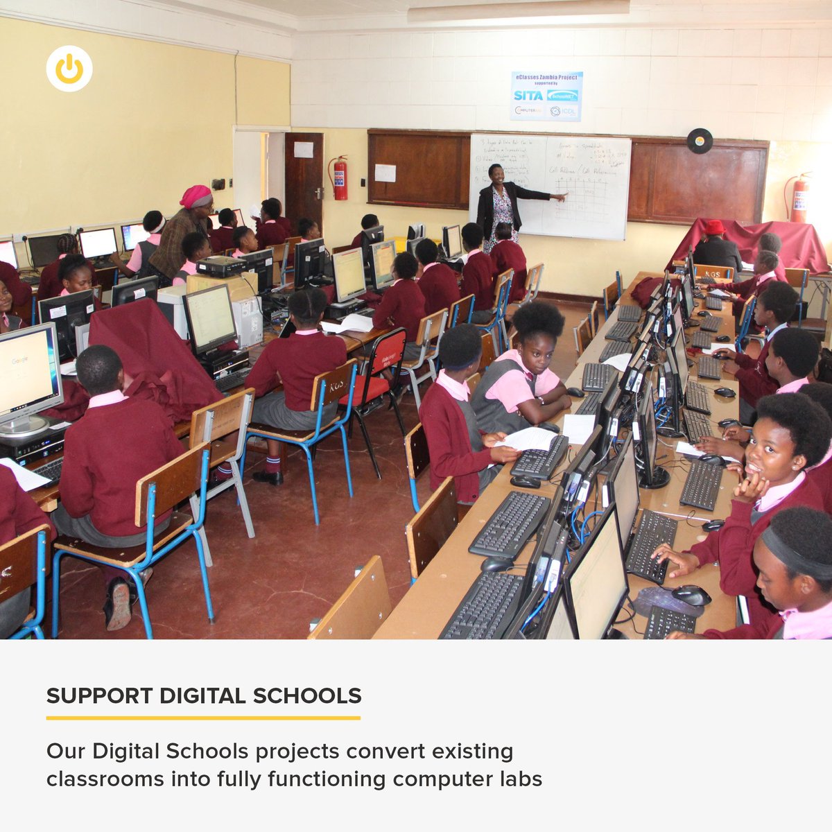 We have established digital schools around the world as a part of our scalable projects. We’ve opened 25 labs in 7 countries with the help of our technology partners.

To find out more, contact us.
info@computeraid.org  

#DigitalSchools #ComputerLabs #ICTAccess #DigitalSkills