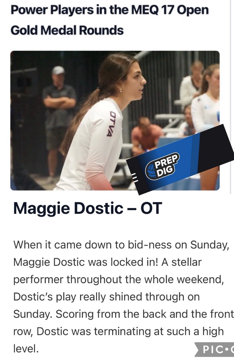 MaggieDostic2025 (@dosticmaggie) on Twitter photo Thank you <a href="/PrepDig/">Prep Dig 🏐</a> <a href="/PrepDigFL/">Prep Dig Florida</a> Amazing weekend for OT 17 Aaron! Next, Big South! Thank you <a href="/PrepDig/">Prep Dig 🏐</a> <a href="/PrepDigFL/">Prep Dig Florida</a> Amazing weekend for OT 17 Aaron! Next, Big South!