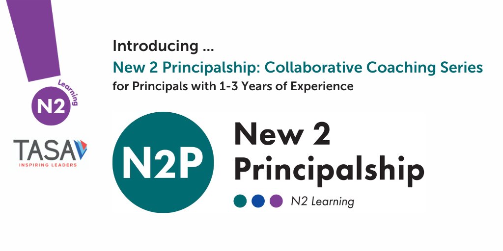 New: TASA will partner w/ @N2Learning on the New 2 Principalship Coaching Series, designed for principals w/ 1-3 years of experience. Small groups will meet online w/ a facilitator on issues faced by new principals. Learn more: tasanet.org/tasa-partners-… #txed #InspiringLeaders