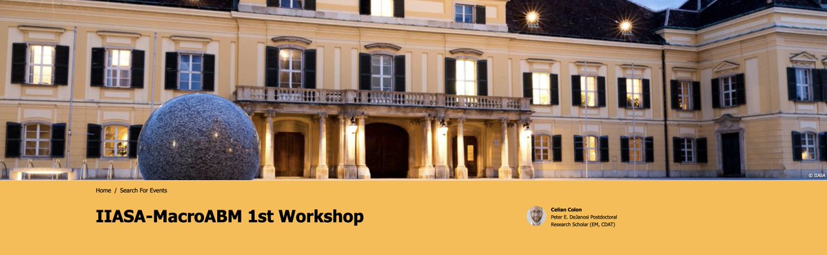Save the Date! <a href="/IIASAVienna/">IIASA</a> MacroABM 1st Workshop, April 18th-19th, 2024. Join researchers to explore extensions &amp; applications of the Macro ABM developed by Poledna et al (2023) sciencedirect.com/science/articl… 

Workshop website: iiasa.ac.at/events/apr-202…