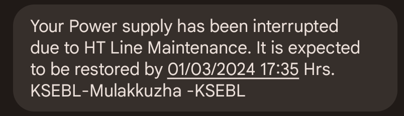 jCodeX_'s tweet photo. @KSEBLtd What the heck is wrong with you people. In this scorching summer, you are having constant power cuts everyday in the name of maintenance, it's fine if it's just for 2-3 hrs but the whole freaking day. You got some nerve making people mad in this heat. https://t.co/Hhw58aNj3D
