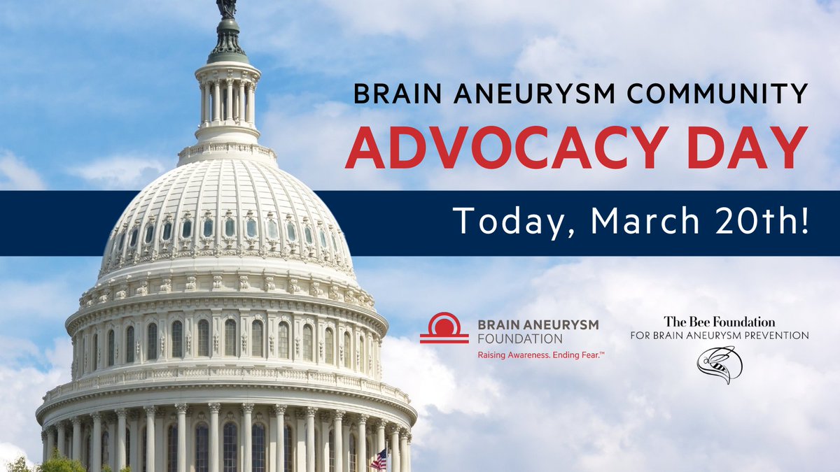 Today is Advocacy Day! We are ready to advocate for Ellie’s Law and share our impactful stories. The more voices we have, the better the chances we can get Ellie’s Law passed. Advocate from home here, bafound.org/our-initiative… #BAFCommunity #brainaneurysms #ElliesLaw