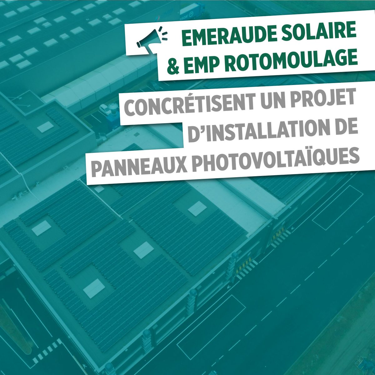 [VIE DE PARTICIPATION]
📣 La participation d'UNEXO #CapitalInvestissement, <a href="/EmeraudeSolaire/">Emeraude Solaire</a>, experte en installation de centrales photovoltaïques agricoles, a finalisé son projet de centrale sur toiture en vente de surplus pour EMP Rotomoulage. Félicitations ! #Privateequity