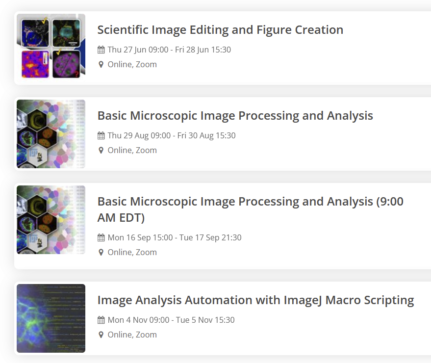 Interested in learning more about scientific #imageediting, #figurecreation, #imageanalysis or analysis automation with ImageJ macros. Check out the new online workshops by @biovoxxel Now limited seats available at buytickets.at/biovoxxel Additional info: biovoxxel.de