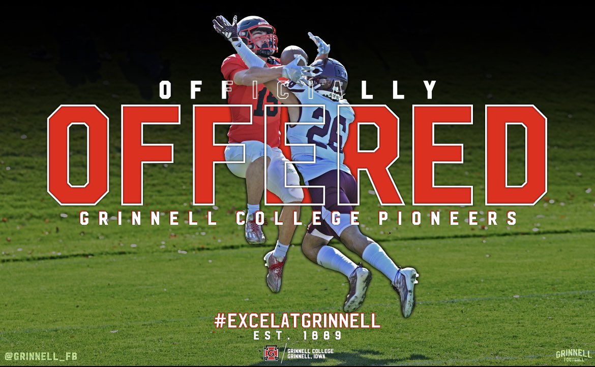 Aiden Clark (@aiden_clark20) on Twitter photo After a great phone call with <a href="/CoachGibo/">Jordan Gibo</a> I am thankful to receive an offer to further my academic and athletic career at Grinnell College! <a href="/Grinnell_FB/">Grinnell College Football</a> <a href="/HFCBarnes/">Brent Barnes</a> <a href="/CoachBlalock44/">Gene</a> <a href="/CoachArias_87/">Eddie Arias</a> After a great phone call with <a href="/CoachGibo/">Jordan Gibo</a> I am thankful to receive an offer to further my academic and athletic career at Grinnell College! <a href="/Grinnell_FB/">Grinnell College Football</a> <a href="/HFCBarnes/">Brent Barnes</a> <a href="/CoachBlalock44/">Gene</a> <a href="/CoachArias_87/">Eddie Arias</a>