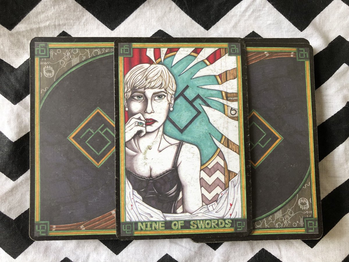 Nine of Swords aka Teresa Banks. Sometimes life can feel like your nightmares have spilled over into real life. If you can pinpoint the cause of your unease you will be a step closer to finding peace of mind.#TwinPeaks