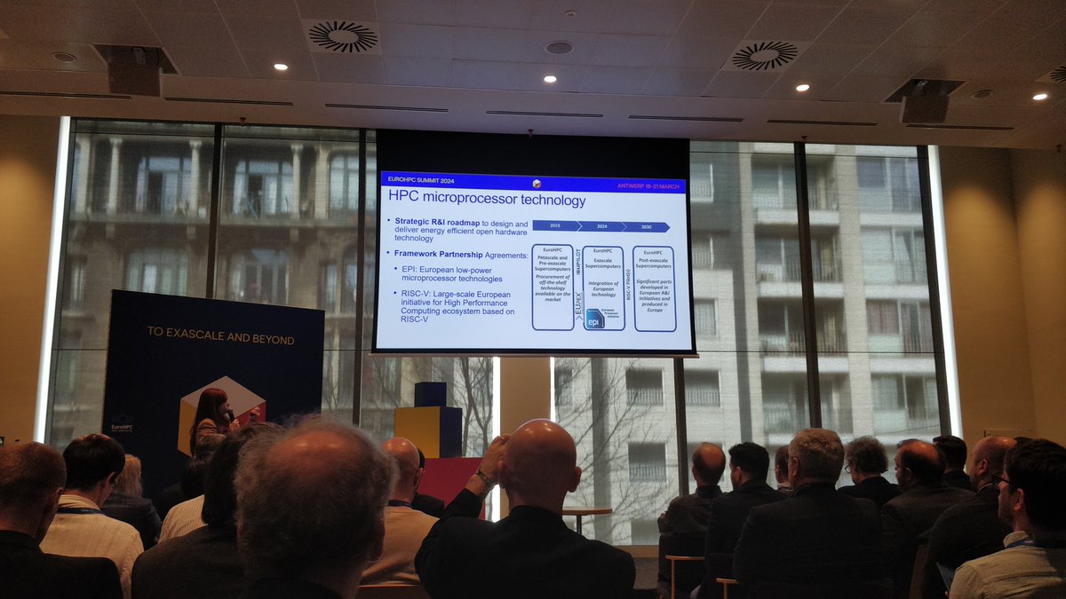 Live from #EuroHPCSummit2024: standing room only in session European Chip Initiatives for HPC.
EUPEX is naturally on the roadmap!
@EuroHPC_JU