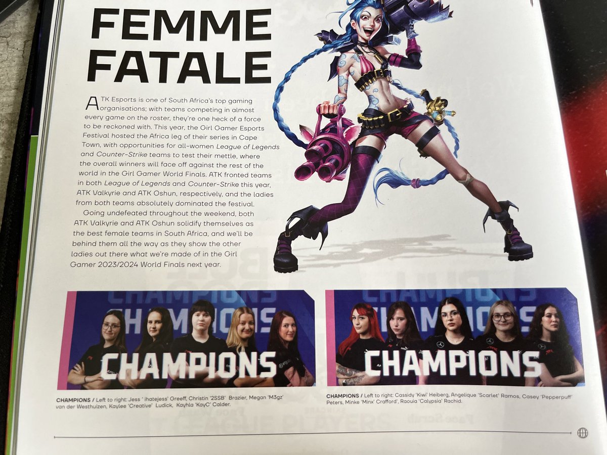 Just wanted to give a huge thank you to <a href="/thejesshinds/">Jess Hinds</a> and <a href="/rushkagg/">RushkaGG</a> for hosting a super fun valorant tourny for the community to play in! Super grateful for all the goodies i've recieved so far🦈 

While browsing the NAG magazine i saw some familiar faces😂

#ACGElle