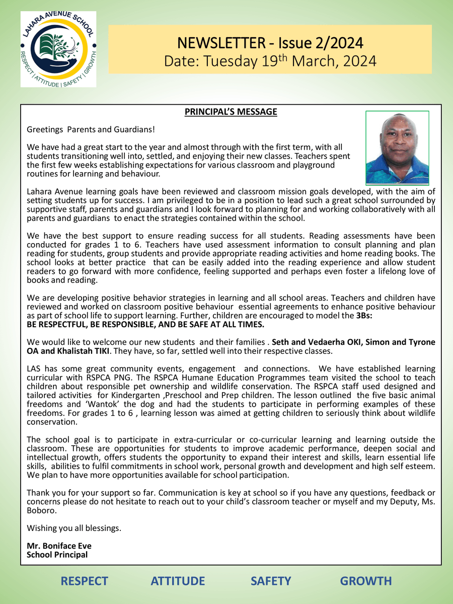 LaharaAvenue's tweet image. 📰 Newsletter Issue 2/2024 📰

Stay tuned for more updates, and don't forget to like, share, and comment to show your support for #TeamLAS! 🙌💚💛🤍💙👍

#NewsletterIssue2 #Term1 #StayInformed