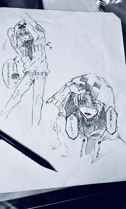 #wrwrd_FA 
イエア、、息抜きに描いたゼ☆ 