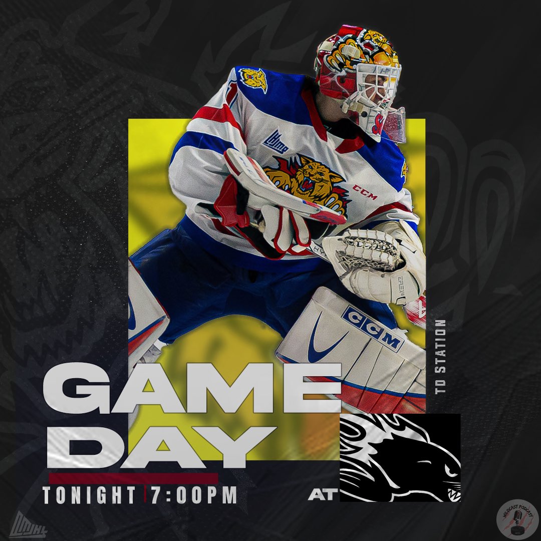 MonctonWildcast's tweet photo. 𝔾𝔸𝕄𝔼𝔻𝔸𝕐

The Wildcats hit the road to Saint John for the final time this season looking for a BIG 2 points on in this Eastern Conference playoff race!

⏰ - 7:00pm
💻 - https://t.co/AHqz7IRAye
🏟 - TD Station 

#DefendTheDen #ABvsMON #MarchToThePlayoffs 

📸 - @TMAC680 https://t.co/leAMJ4POfX