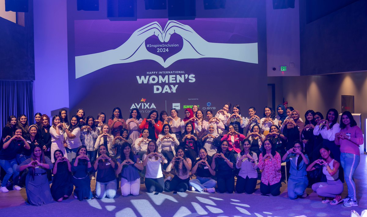 BosePro's tweet photo. We had an unforgettable #InternationalWomensDay celebration courtesy of @AVIXA at the @NMKelectronics premises in Dubai!
#BoseProfessional #AVIXAWomen #Empowerment #WomenInAV https://t.co/GO77z5XzJW