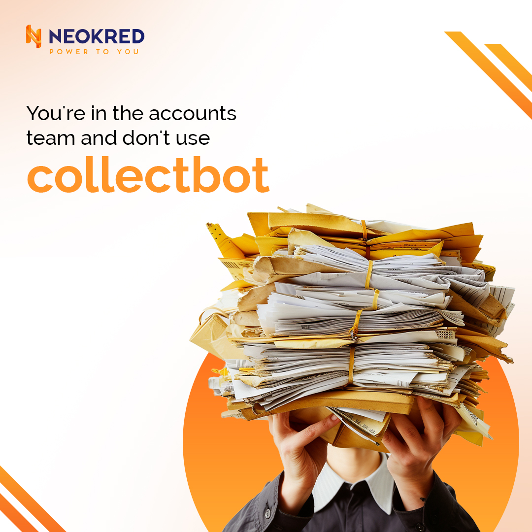 neokredtech's tweet photo. If cluttering your desk is not your hobby as an Accounts person, then what are you doing? Just get collectbot &amp; enjoy bro!

#Neokred #NeokredTech #ReadySetFintech #AllInOne #Fintech #Finance #collectbot #VirtualAccountNumber #SeamlessPaymentProcessing https://t.co/fU6jlwRG5w